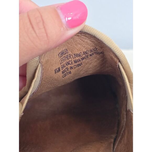 Sofft Woven Tan Slip-On Sneakers | Size 8.5M | Comfy Casual Neutral Flats - Picture 6 of 7